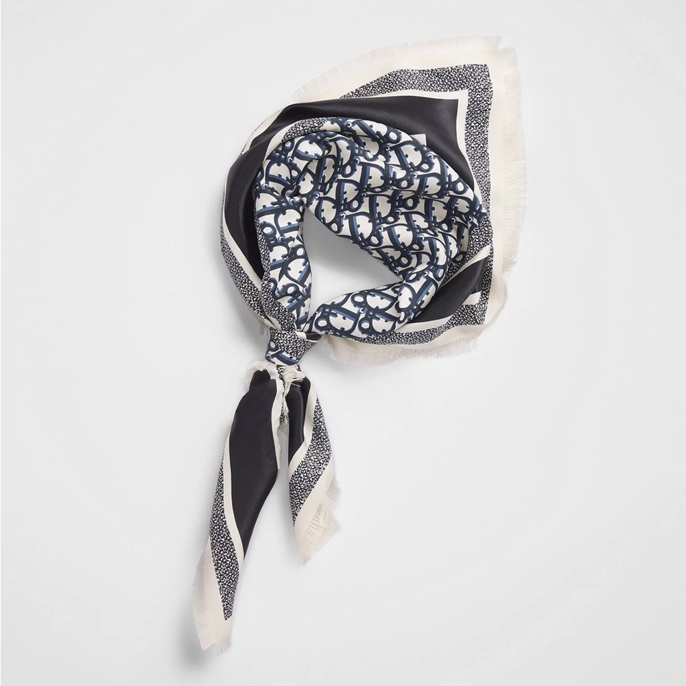 Dior Oblique Diortwin 70 Square Scarf - Picture 5 of 6